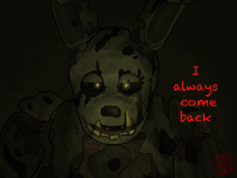 Fan-art Springtrap from Five night at Freddy's