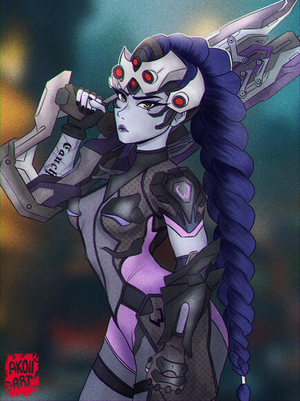 Fan-art Widow maker from Overwatch