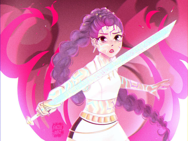 Fan-art Rumi from KPOP demon hunter